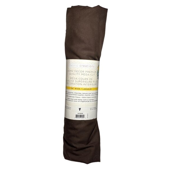 Home Decor Premium Quality Mega-Cut Brown Fabric Roll 54" Wide 4 Yards - Picture 1 of 5